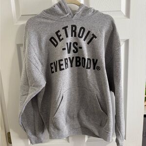 Detroit Vs Everybody Gray Hoodie